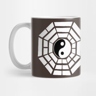 Pakua - Yin Yang and Eight Trigrams (White) Mug